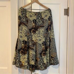 Emma James vintage-look skirt | reversible pattern | sz. 12 | NWT